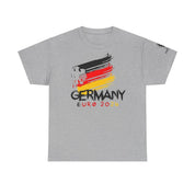 UEFA Euro 2024 Germany Flag and Coat Shirt Unisex Heavy Cotton Tee