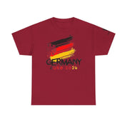 UEFA Euro 2024 Germany Flag and Coat Shirt Unisex Heavy Cotton Tee