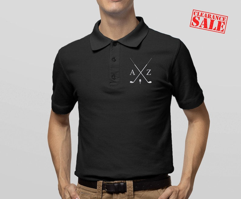 Embroidered Custom Polo Shirt, Personalised Monogrammed Golf Sports Shirt, Customised Initial Name Golf Slogan Tees, Best Gift for Golfers