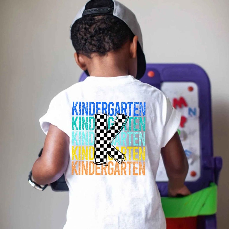 Back To School Tshirt|Personalized Kindergarten Shirt| Boys Kindergarten Shirt