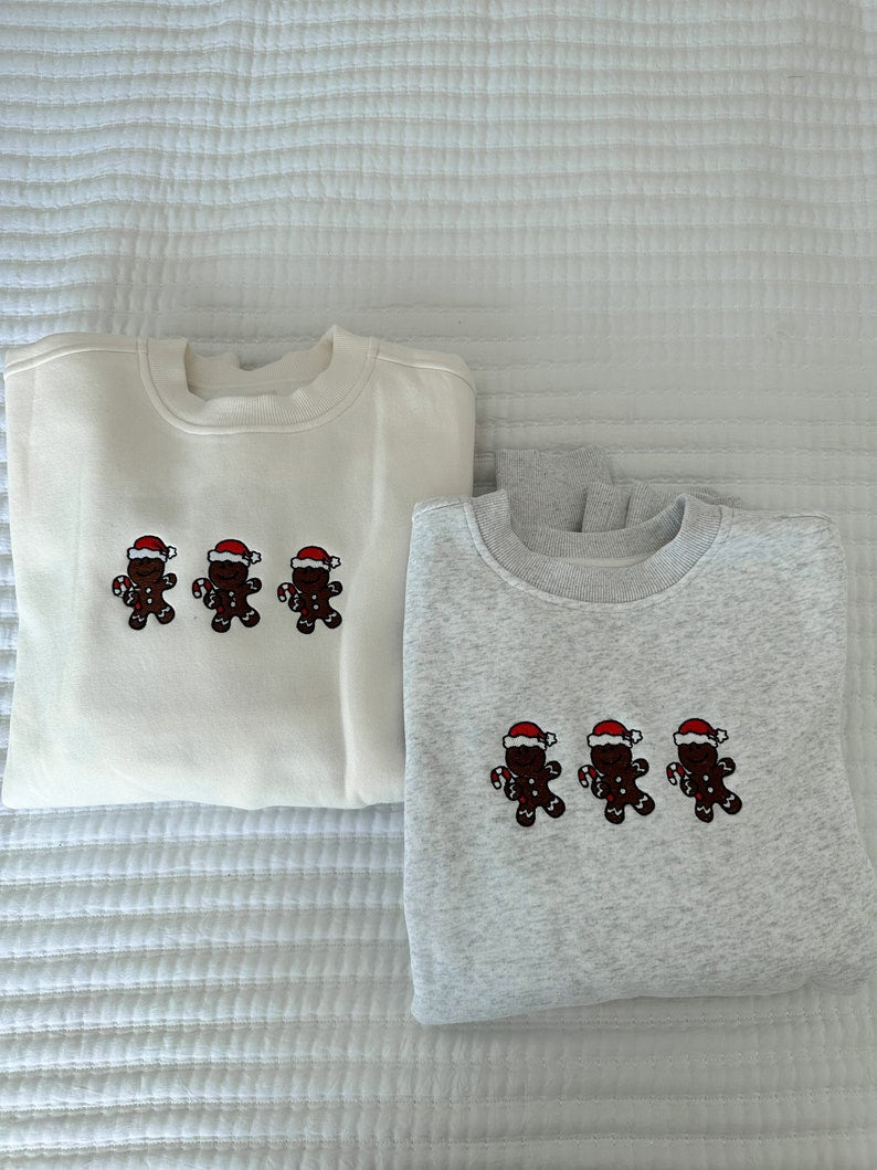 Ivory Gingerbread Recipe Christmas Imprinted Sweatshirt