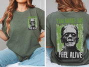 Frankenstein Shirt  Vintage Horror Spooky Season Halloween T-shirt