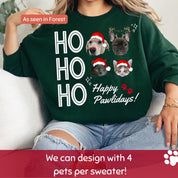 Personalized Pet Photo + Name | Ugly Christmas Dog Face Sweatshirt