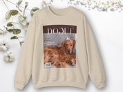 Personalized Dog Photo Sweatshirt Magazine Style Pet Apparel Unique Pet Lover