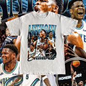 Vintage Anthony Edwards Tee - AE High Quality T Shirt Custom Vintage Design Basketball Fan Gift Shirt