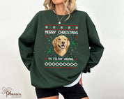 Custom Dog Photo Christmas Sweatshirt