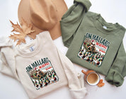 On Mallard On Gadwall Christmas Shirt | Funny Duck Hunting Santa Design