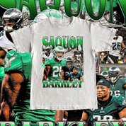 Vintage Saquon Barkley Shirt - Football T Shirt Custom Vintage Design 90s Graphic Tee Unisex Bootleg Retro NFL Gift Philadelphia Eagles Team