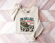 On Mallard On Gadwall Christmas Shirt | Funny Duck Hunting Santa Design