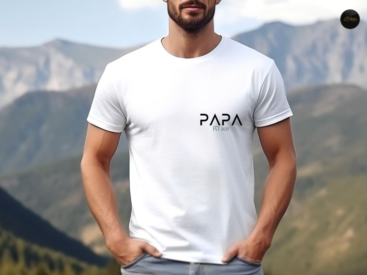 Personalisiertes Papa-Sweatshirt, Papa-T-Shirt, Vatertagsgeschenk, individueller Namens-Papa-Hoodie