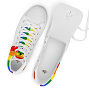 Rainbow Pride LGBT Melting Men’s high top shoes