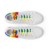 Rainbow Pride LGBT Melting Men’s high top shoes