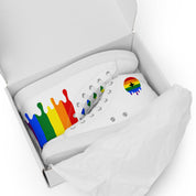 Rainbow Pride LGBT Melting Men’s high top shoes