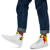 Rainbow Pride LGBT Melting Men’s high top shoes