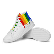 Rainbow Pride LGBT Melting Men’s high top shoes