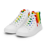 Rainbow Pride LGBT Melting Men’s high top shoes