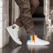 Rainbow Pride LGBT Melting Men’s high top shoes