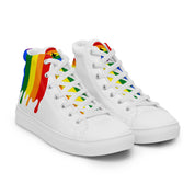 Rainbow Pride LGBT Melting Men’s high top shoes