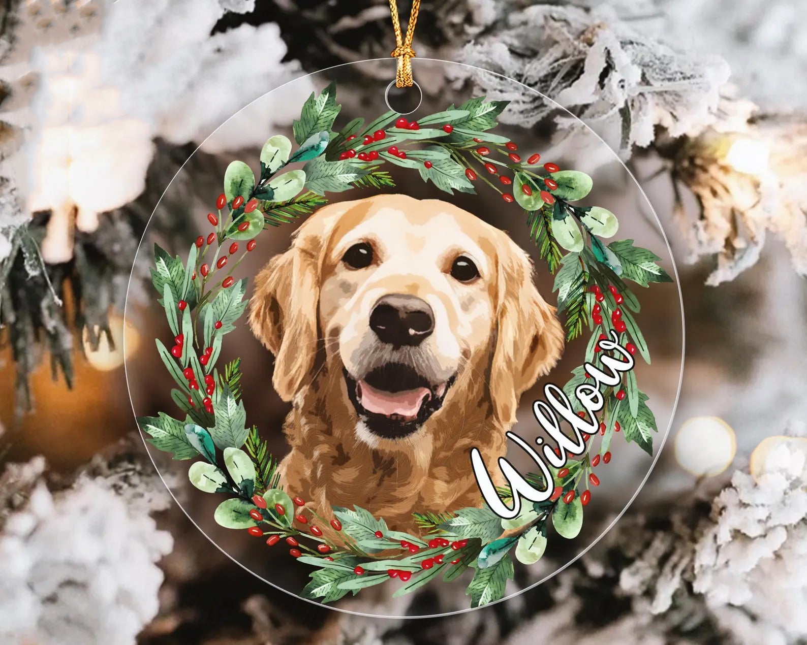 Golden Retriever Ornament