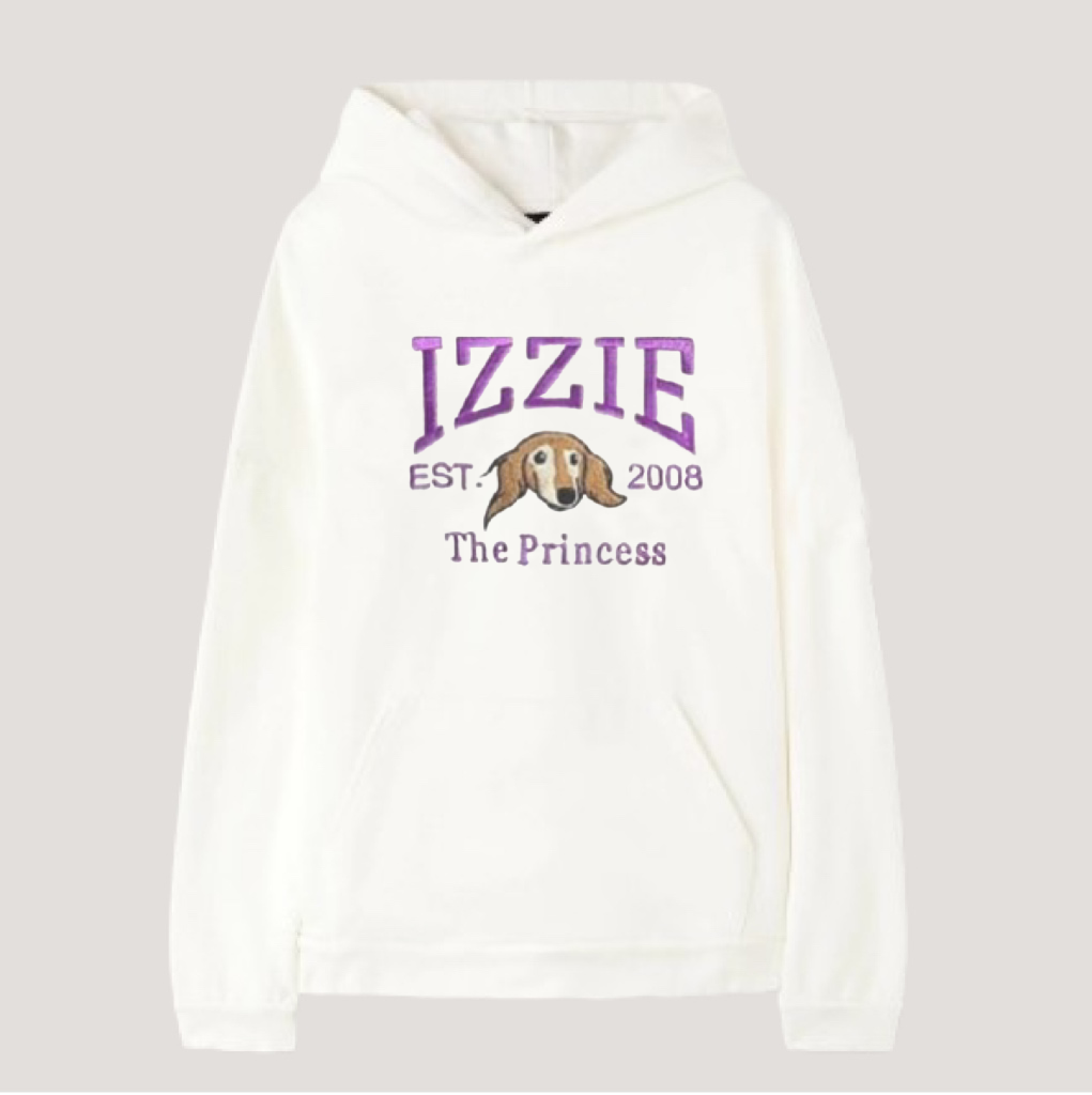 Custom Dog | Hoodie | Embroidered Dog Name | Sweatshirt