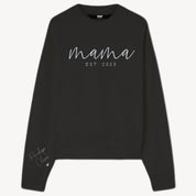 Minimalist Mama Sweatshirt with Date and Children Name