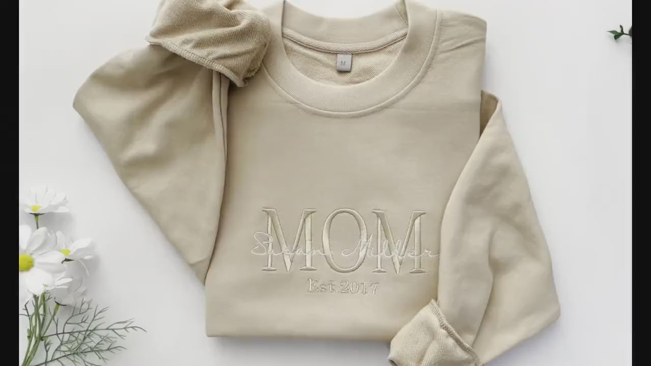 Custom Embroidered | Mother's Day Sweatshirt