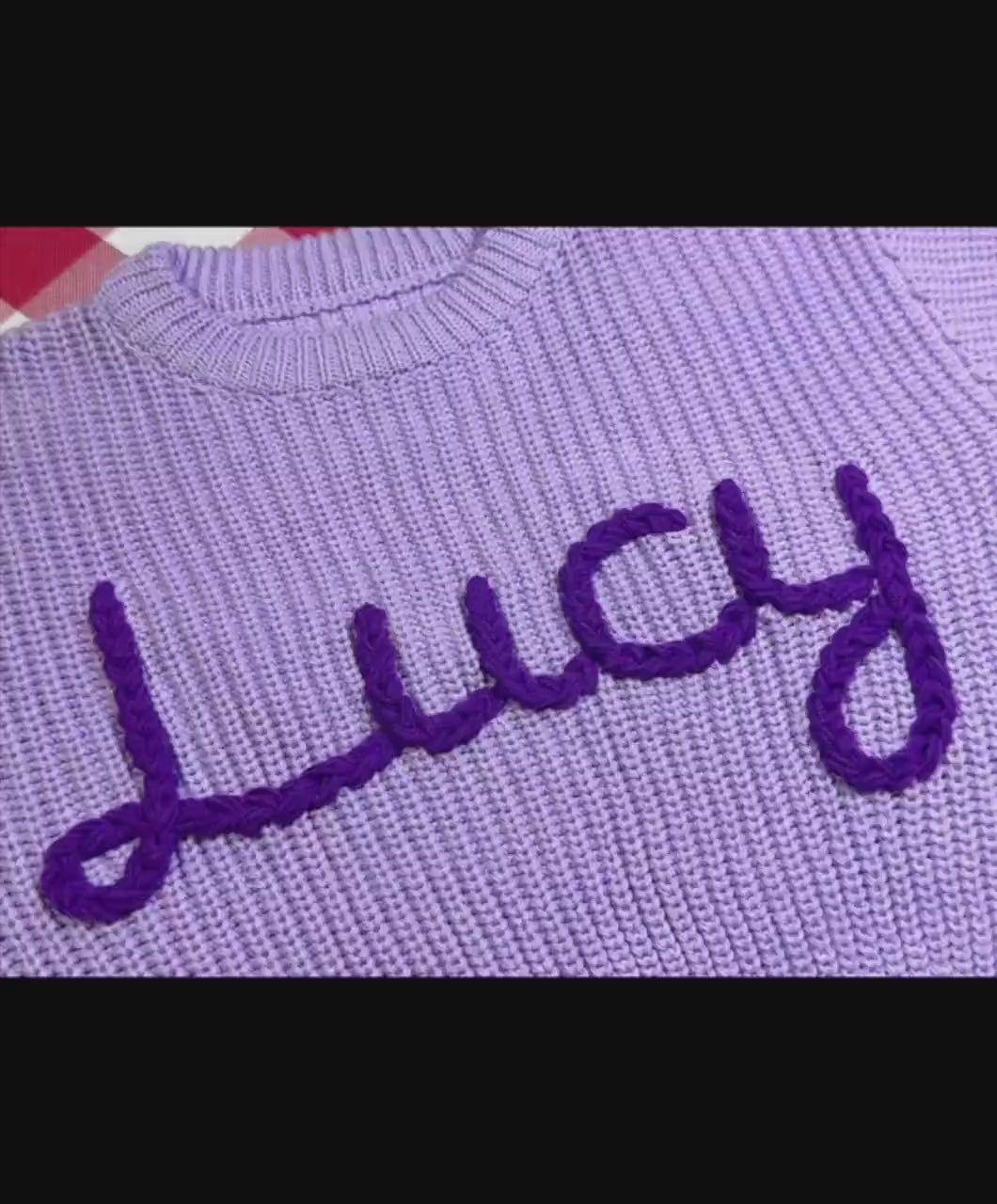 Personalized Baby Sweater, Custom Name Sweater