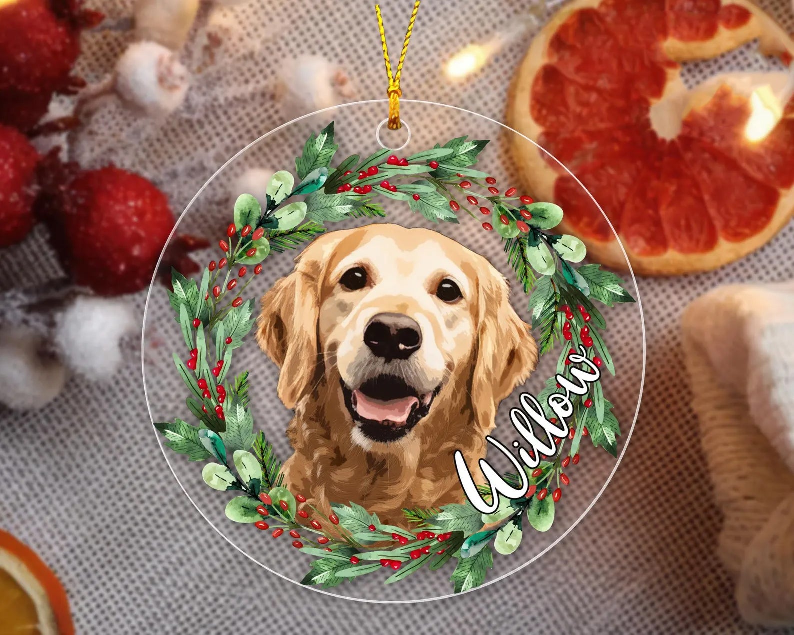 Golden Retriever Ornament