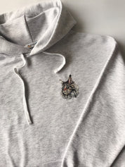 Dog Face Portrait Hoodie｜Full Color Pattern｜Embroidered