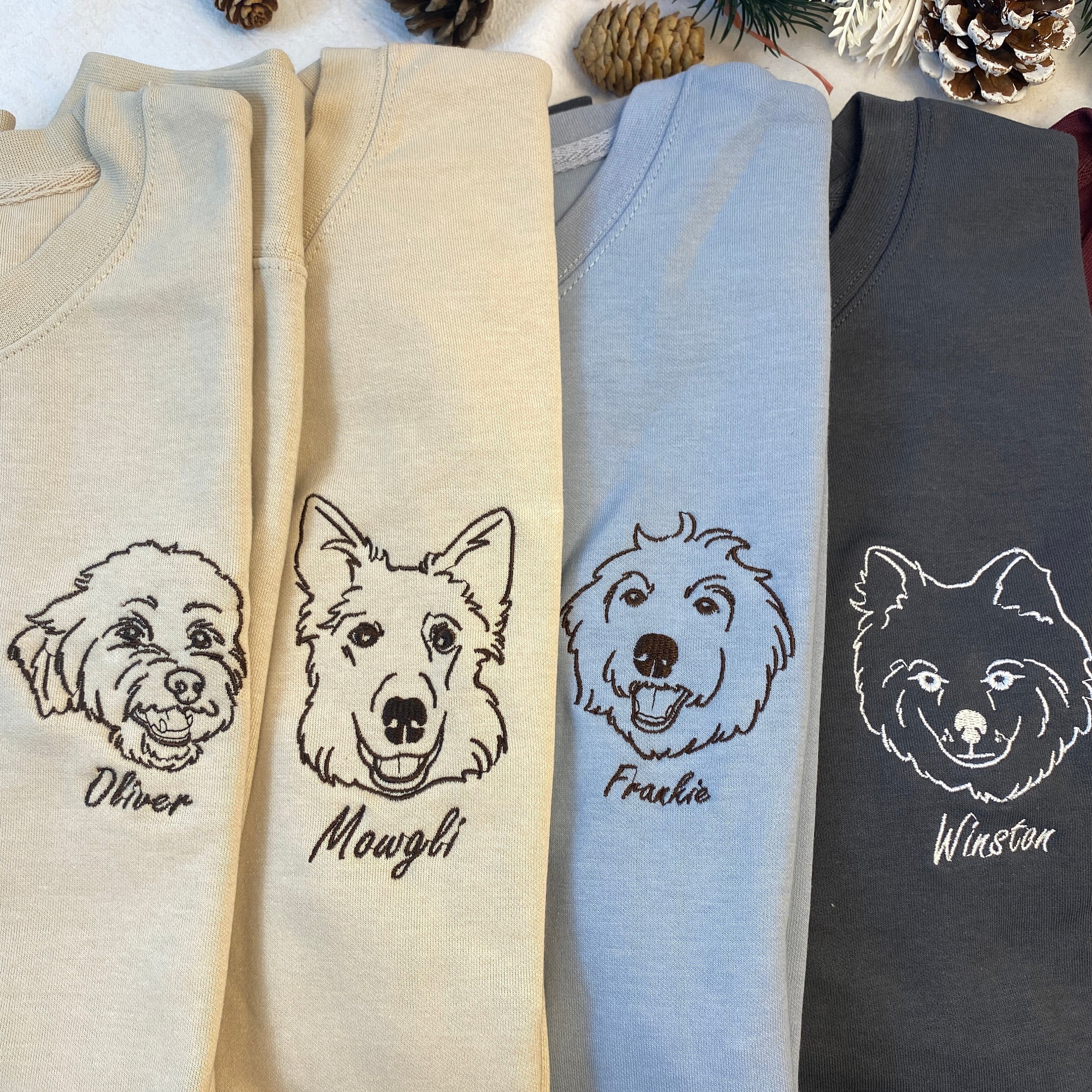 Custom｜Pet｜EMBROIDERED｜ Sweatshirt｜Tee