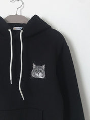 Dog Face Portrait Hoodie｜Full Color Pattern｜Embroidered