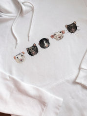 Dog Face Portrait Hoodie｜Full Color Pattern｜Embroidered