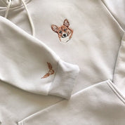 Dog Face Portrait Hoodie｜Full Color Pattern｜Embroidered