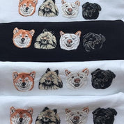 Dog Face Portrait Hoodie｜Full Color Pattern｜Embroidered