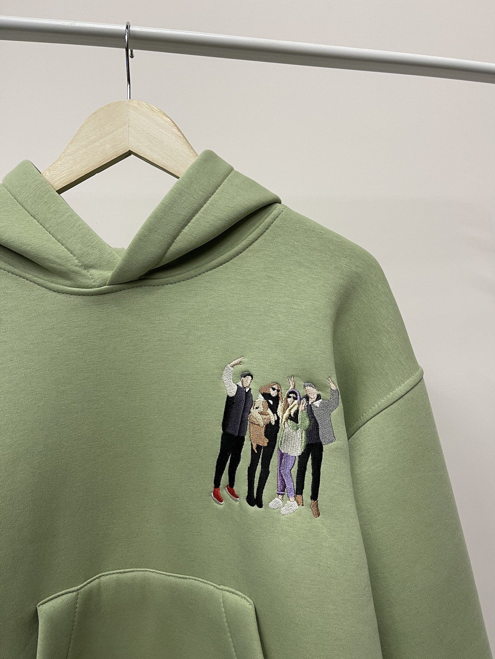 Custom Embroidered | Photo Portrait Hoodie