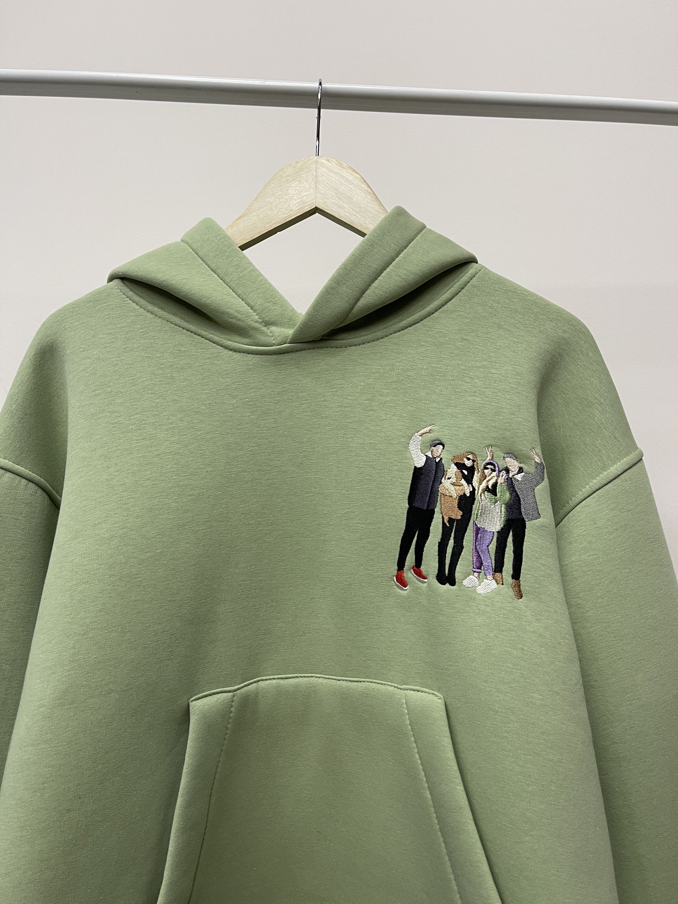 Custom Embroidered | Photo Portrait Hoodie