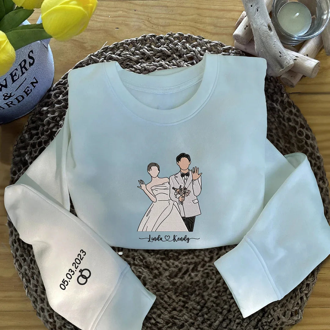 Embroidered Tshirt｜Music Sweatshirt｜Couple｜Gift