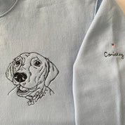 Pet portrait Custom | Embroidered Sweatshirt