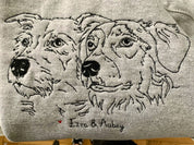 Pet portrait Custom | Embroidered Sweatshirt