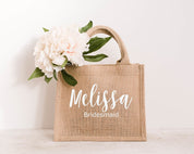 Jute-Einkaufstasche, Strandtasche, Mädchen-Reise-Geschenk 