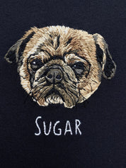 Hundebesitzer Geschenke bestickt T-shirt Mops Besitzer Geschenke