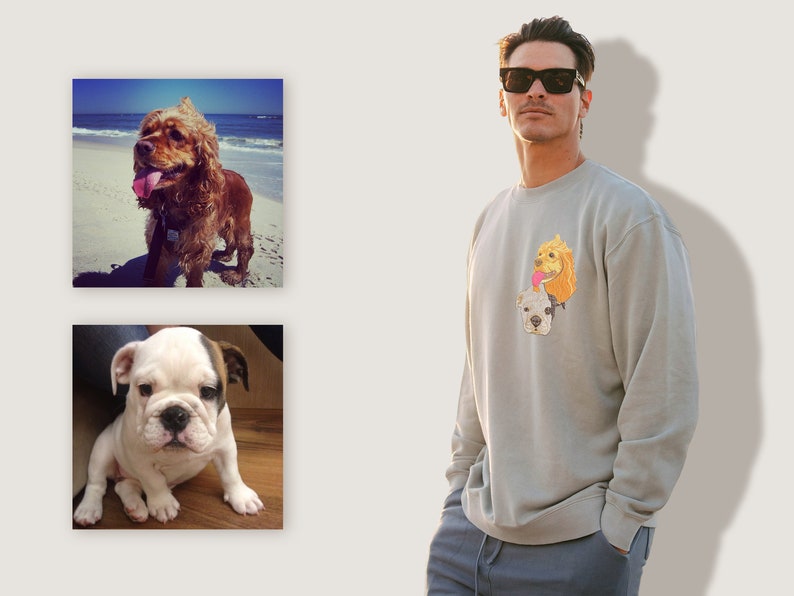 Pet Embroidery Sweatshirt | Realistic Personalized Pet Sweaters
