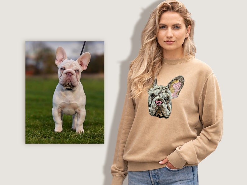 Pet Embroidery Sweatshirt | Realistic Personalized Pet Sweaters