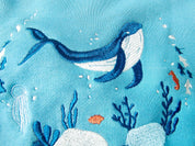 Embroidered Sweatshirt | Whale Embroidery Crewneck | Nature Lover Gift