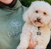 Personalized Pet Embroidered｜Hoodie Shirt｜Embroidery｜Pet Dog Cat Sweatshirts