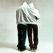 Hoodie Lustiges Paar Kapuzenpullover Namensstickerei Unisex Übergroß Casual
